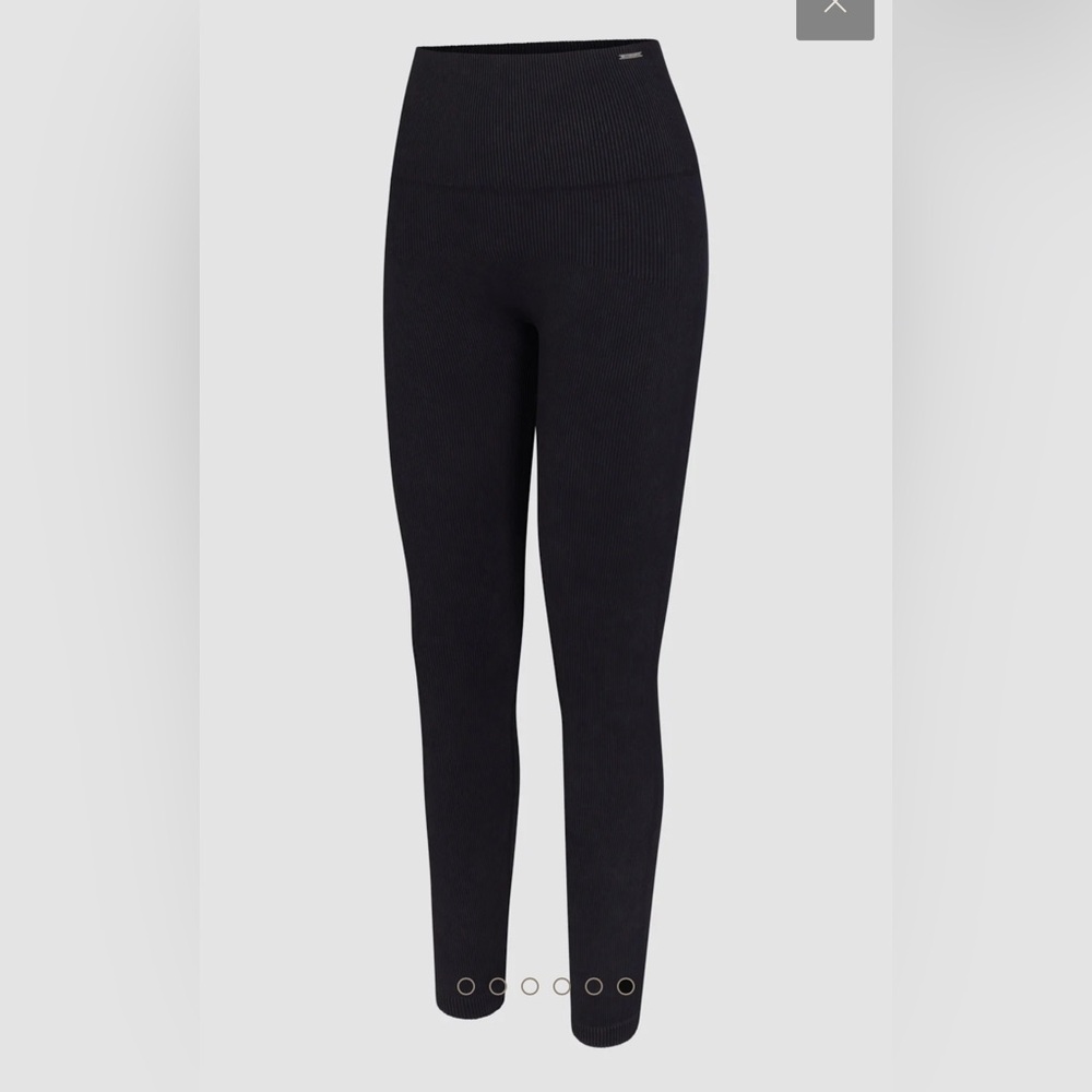 Savage X Fenty Black Seamless ribbed Leggings